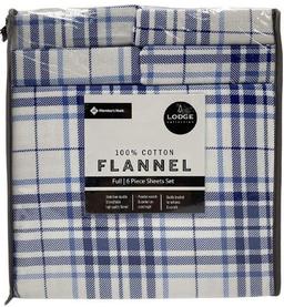 Member's Mark 100% Cotton 6pc Flannel Sheets Full Set