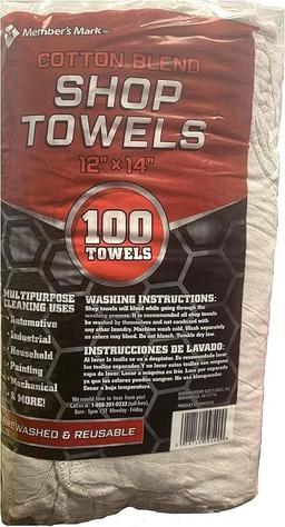 Member's Mark Shop Towel 12" x 14" (100pck)