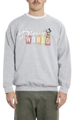 Mickey Mouse Disney World Sweatshirt XL - Gray