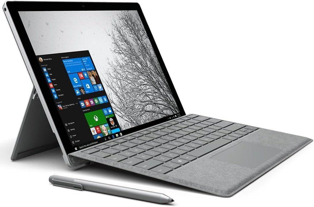 Microsoft Surface Pro 4 with Keyboard - 128GB - Intel Core i5-6300U 2.4GHz - 4GB RAM - Silver (Grey Keyboard)