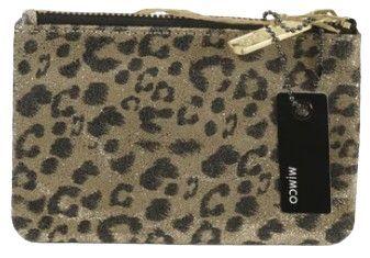 Mimco  Animal Print Pouch Bag - Brown - Excellent