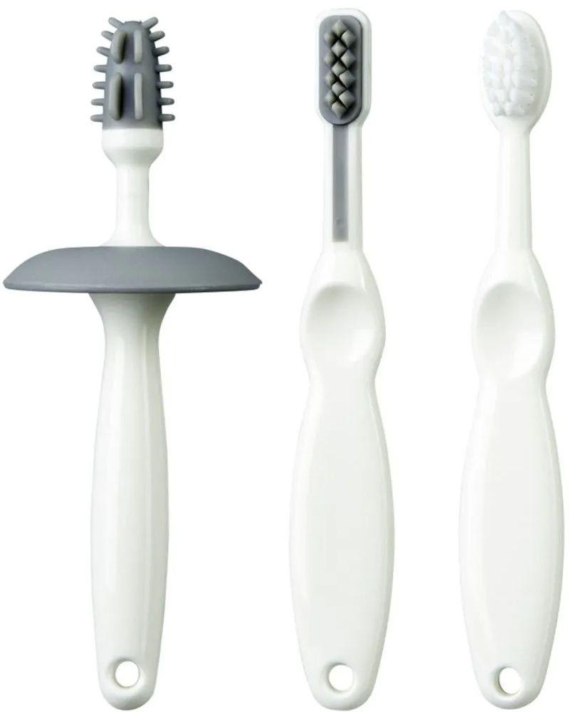 Mininor  Toothbrush Set - White/Grey - Over Stock