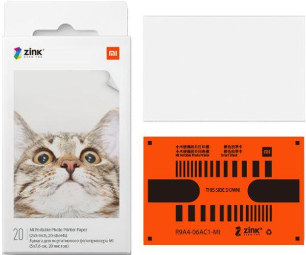 Xiaomi  Mi Portable Photo Printer Paper 2x3-inch (20sheets) - White - Brand New