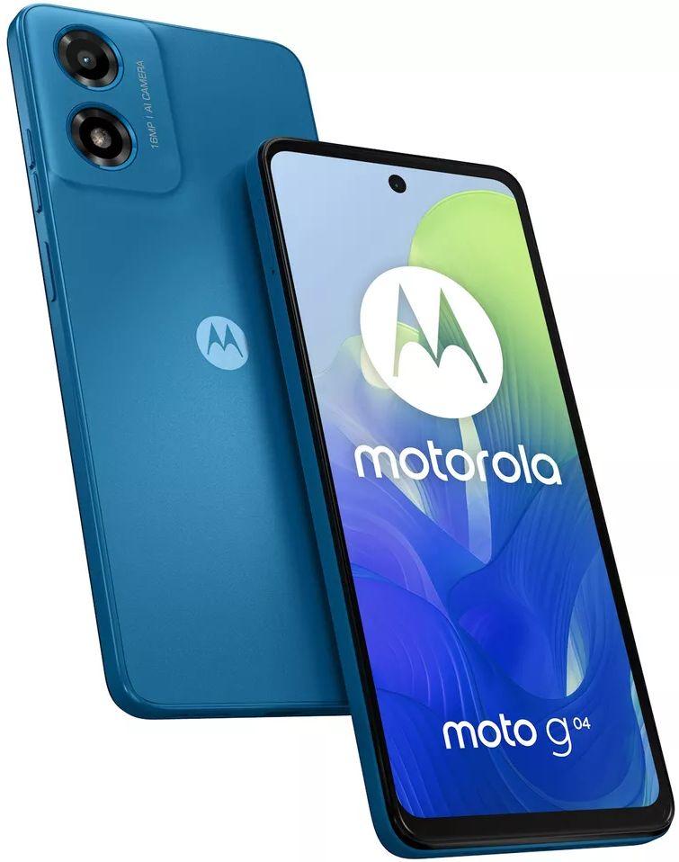 Motorola  Moto G04 - 64GB - Satin Blue - Single Sim - 4GB RAM - Premium