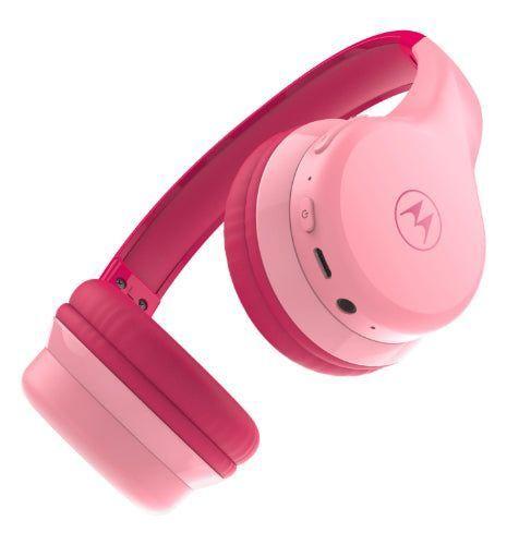 Motorola Moto JR300 Kids Wireless Headphones - Pink