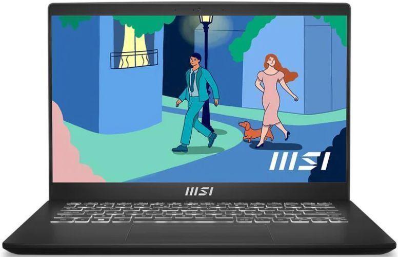 MSI Modern 14 C12M Laptop 14" - Intel Core i7-1255U 3.5GHz - 512GB - Black - 16GB RAM - 14 Inch - Premium