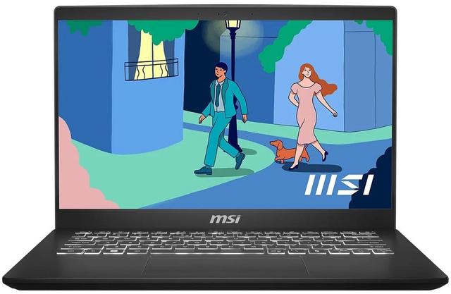 MSI Modern 14 C7M Laptop 14" AMD Ryzen 5 7430U 2.3GHz in Classic Black in Premium condition