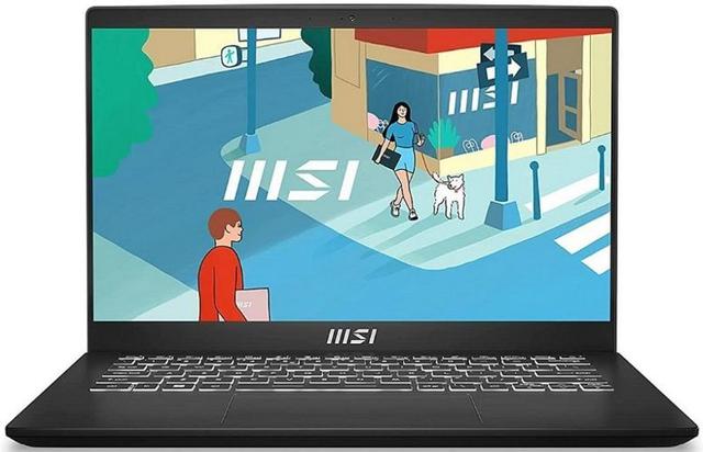 MSI Modern 14 Laptop 14" Intel Core i5-1335U 3.4GHz in Black in Brand New condition