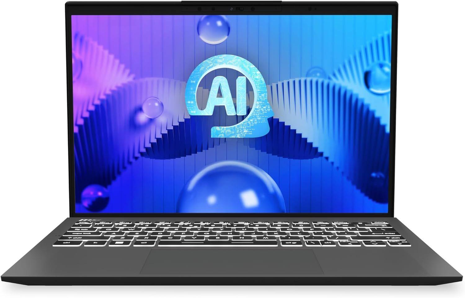 MSI  Prestige 13 AI Evo A1MG Laptop 13.3" - Intel Core Ultra 7 155U 1.7GHz - 512GB - Stellar Gray - 16GB RAM - 13.3 Inch - Good