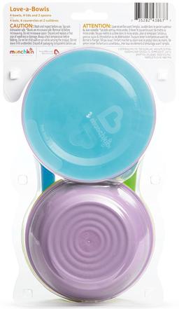 Munchkin Love-a-Bowls Toddler & Baby Bowls - Multicolor