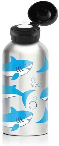 My Family Kids Brand My Family 400ml Stainless Steel Drink Bottle - Shark - Brand New