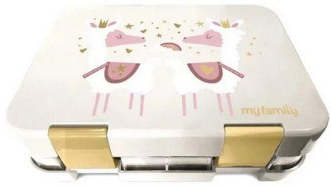 My Family Kids Brand My Family Easy Clean Bento - Llama - Brand New