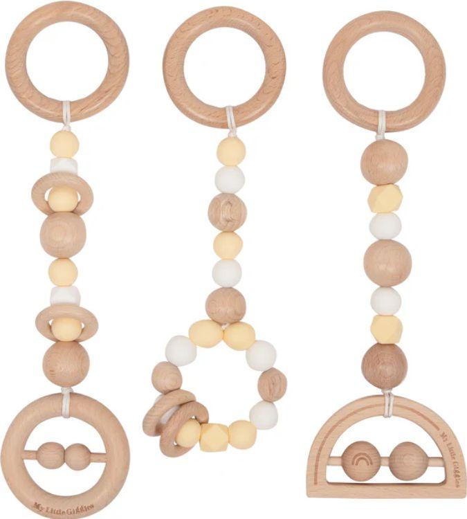 My Little Giggles Deluxe Play Toys Set (3 Piece) - Butter Yellow/White