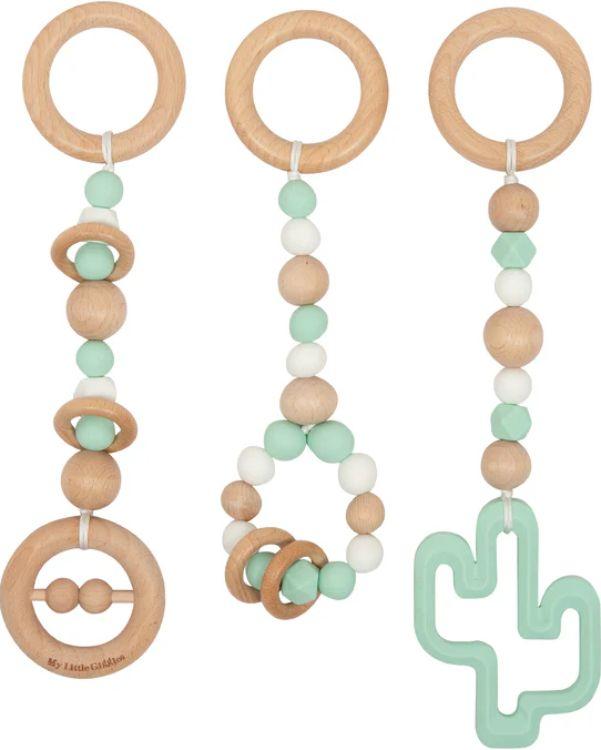 My Little Giggles Deluxe Play Toys Set (3 Piece) - Mint/White