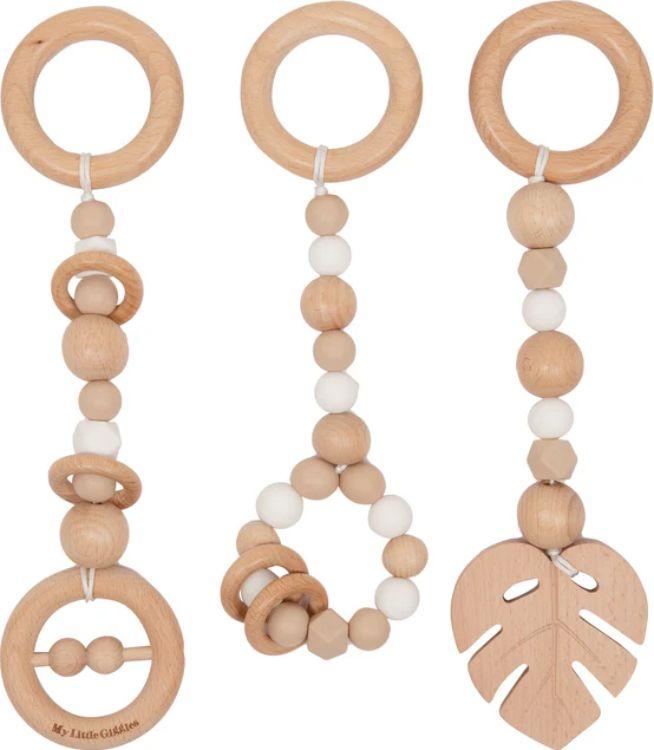 My Little Giggles  Deluxe Play Toys Set (3 Piece) - Oatmeal/White - Over Stock