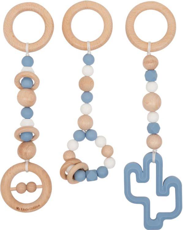My Little Giggles  Deluxe Play Toys Set (3 Piece) - Powder Blue/White - Over Stock