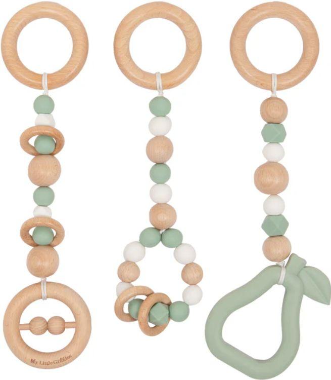 My Little Giggles  Deluxe Play Toys Set (3 Piece) - Sage/White - Over Stock