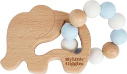 My Little Giggles Elwood Elephant Ring Teether - Brand New - Baby Blue
