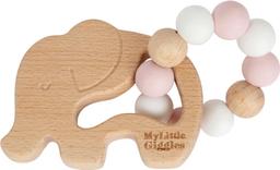 My Little Giggles Elwood Elephant Ring Teether - Brand New - Dusky Rose