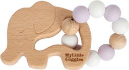 My Little Giggles Elwood Elephant Ring Teether - Brand New - Lavender Fog