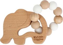 My Little Giggles Elwood Elephant Ring Teether - Brand New - Oatmeal