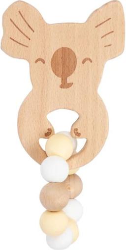 My Little Giggles Koko Koala Ring Teether - Brand New - Butter Yellow