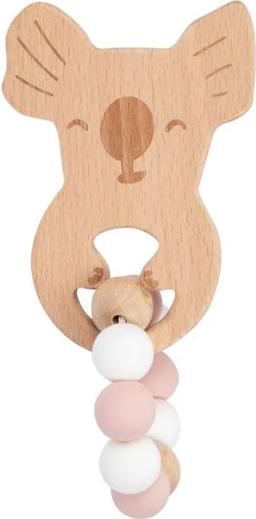 My Little Giggles Koko Koala Ring Teether - Brand New - Dusky Rose