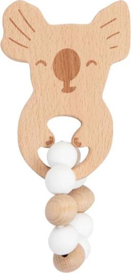 My Little Giggles Koko Koala Ring Teether - Brand New - Natural/White