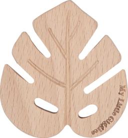 My Little Giggles Monstera Leaf Teether - Brand New - Wood