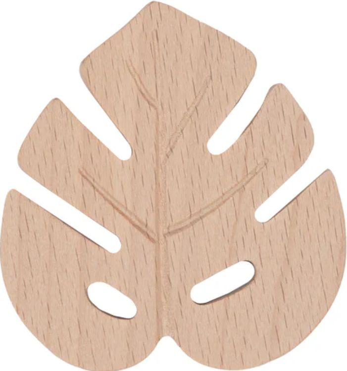 My Little Giggles Monstera Leaf Teether - Brand New - Wood