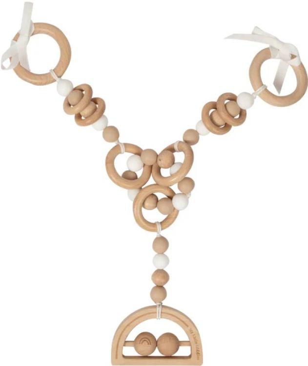 My Little Giggles Pram Garland Drop Toy - Oatmeal