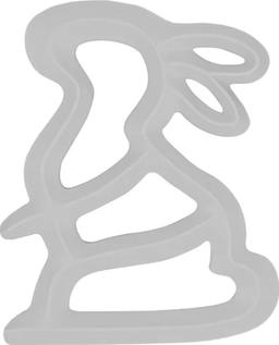 My Little Giggles Silicone Bunny Teether - Brand New - Light Grey