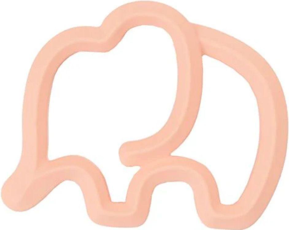 My Little Giggles Silicone Elephant Teether - Brand New - Peach