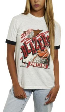 NBA Portland Blazers Tee XXS - White