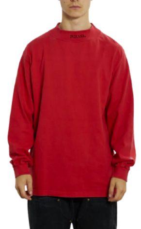 NCAA  Indiana Hoosiers Mock Neck Long Sleeve Tee L - Red - Excellent