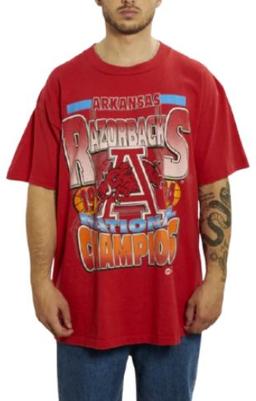 NCAA University of Arkansas Razorbacks Tee L - Red