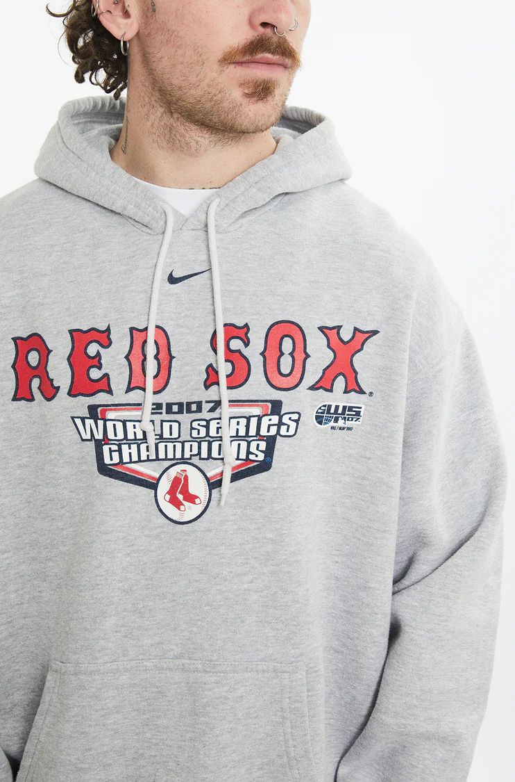 Nike MLB Boston Red Sox Hooded Sweatshirt L - Grey