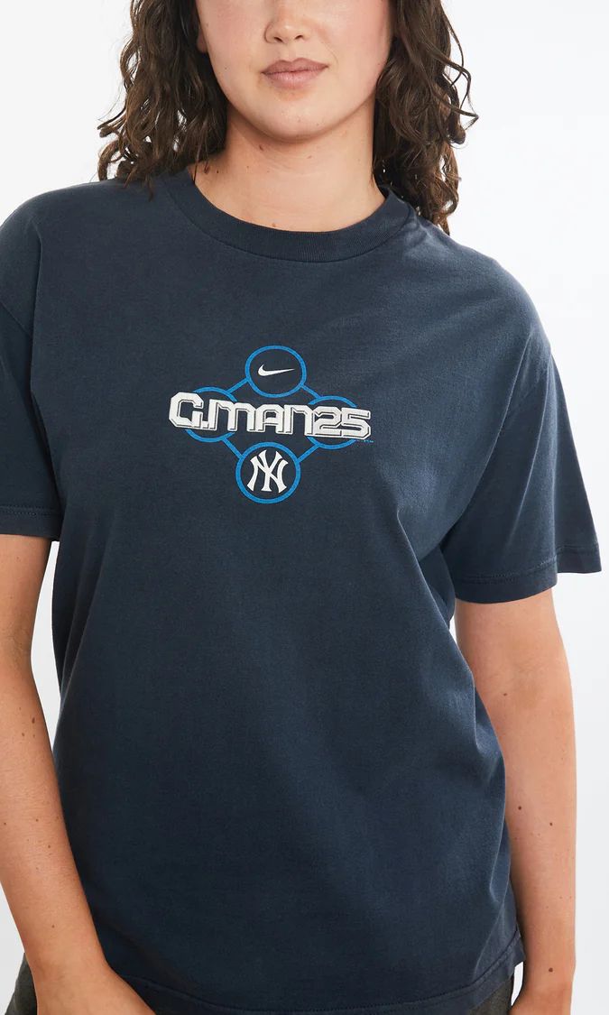 Nike MLB New York Yankees 'Jason Giambi' Tee M - Blue