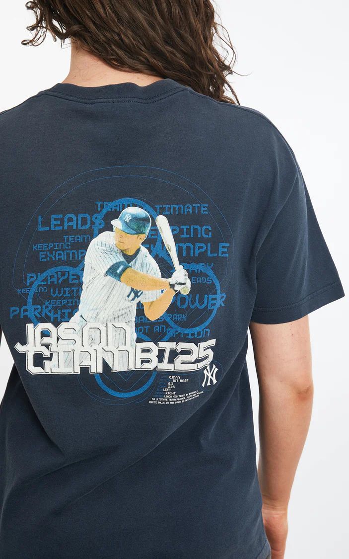 Nike MLB New York Yankees 'Jason Giambi' Tee M - Blue