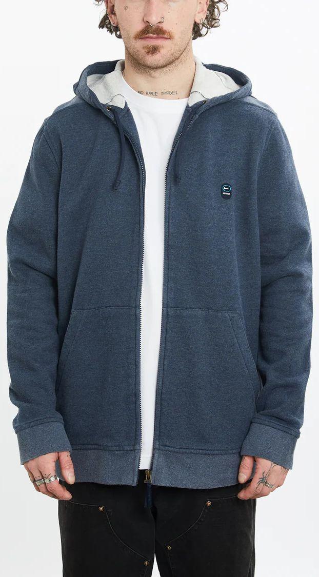 Nike  Swoosh Hooded Sweatshirt L - Blue - Excellent