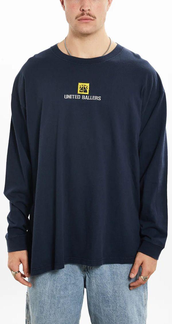Nike  United Ballers Long Sleeve Tee XL - Blue - Excellent