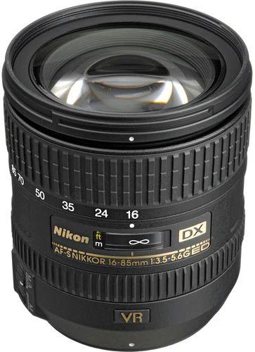 Nikon  AF-S DX 16-85mm f/3.5-5.6G ED VR Lens - Black - Brand New