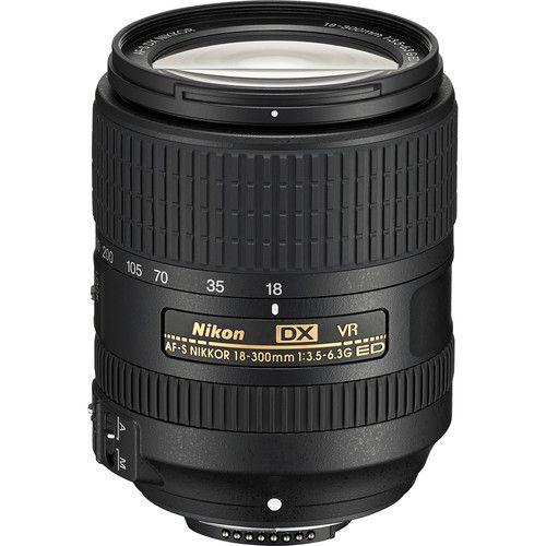 Nikon  AF-S DX NIKKOR 18-300mm f/3.5-6.3G ED VR Lens - Black - Brand New