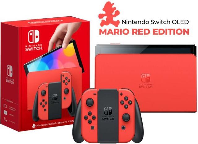 Nintendo Switch Handheld Gaming Console 32GB in Mario Red Edition