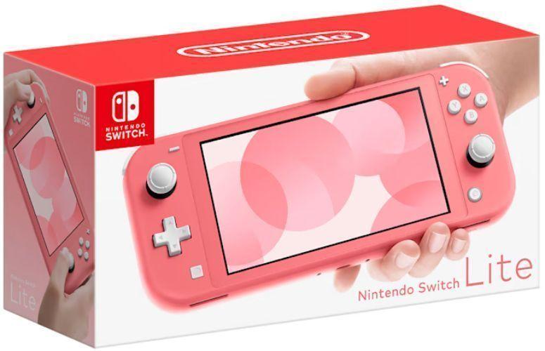 Nintendo  Switch Lite Handheld Gaming Console - 32GB - Coral - Premium