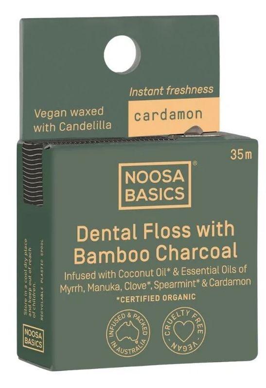 Noosa  Basics Dental Floss with Activated Charcoal - Cardamon - Brand New