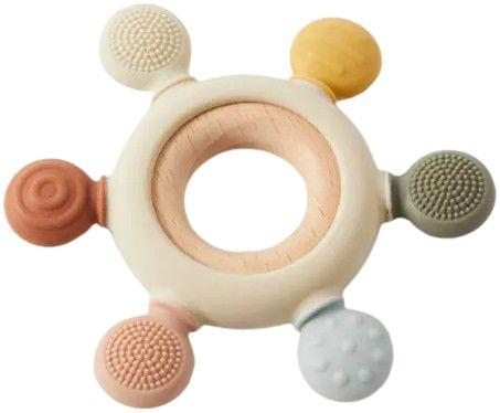 Nordic Kids  Emery Silicone Sensory Teether - Multi - Over Stock