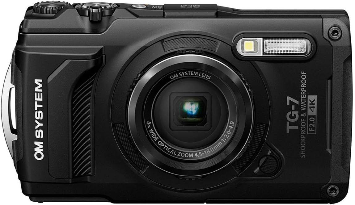 OM System  Tough TG-7 Digital Camera - Black - Premium