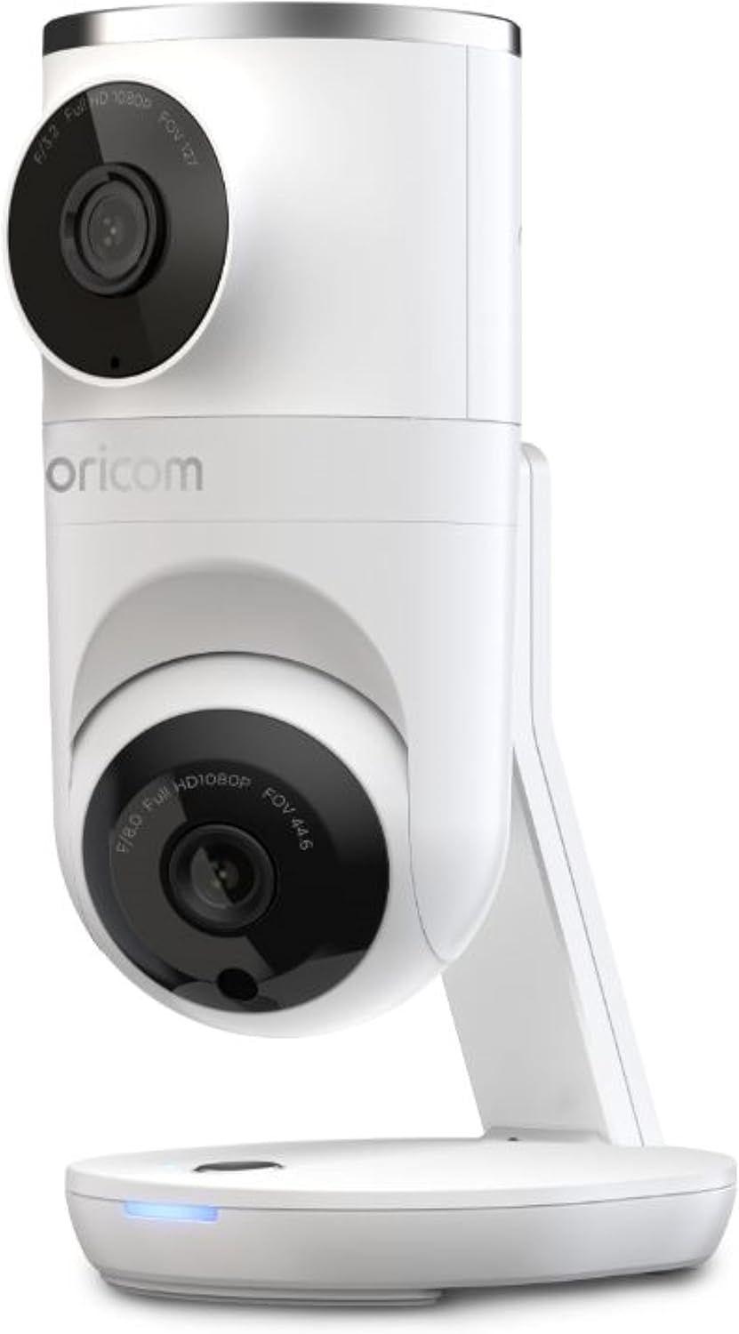 Oricom  Smart HD Dual Camera with Motorised Pan-Tilt Baby Monitor (OBHDUAL) - White - Over Stock