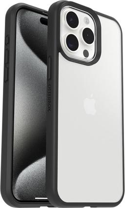 OtterBox OtterBox React Phone Case For iPhone 15 Pro Max - Black Crystal (Clear/Black)